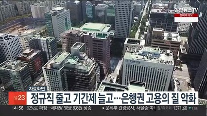 정규직 줄고 기간제 늘고…은행권 고용의 질 악화