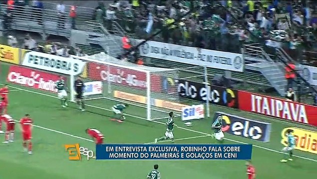 Em entrevista exclusiva, Robinho fala sobre momento do Palmeiras e golaços em Ceni