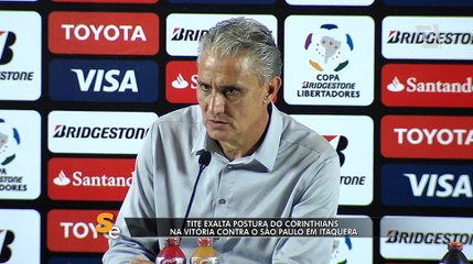Tite elogia postura corintiana em vitória sobre o São Paulo