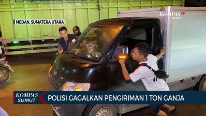 Polisi Gagalkan Pengiriman 1 Ton Ganja Menuju Jakarta