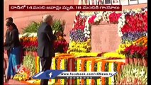 PM Modi And Vice President Dhankhar Floral Tributes To Victims Of 2001 Parliament Attack _ V6 News