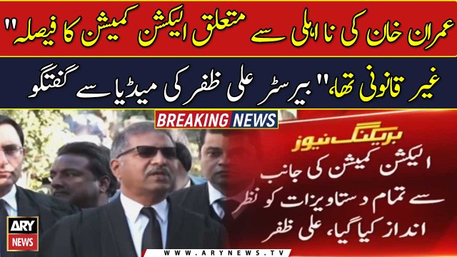 ECP's decision of disqualifying Imran Khan was 'illegal': Ali Zafar