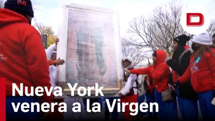 Mexicanos de Nueva York veneran a la Virgen de Guadalupe