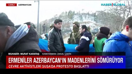 Ermeniler Azerbaycan'ın madenlerini sömürüyor