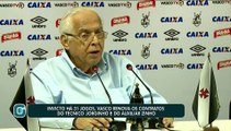 Na liderança da Série B, Vasco renova com comissão técnica