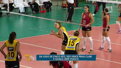 Com dificuldades, Sesi bate Praia Clube e iguala líder Osasco