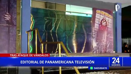 下载视频: Panamericana Televisión rechaza ataque de vándalos que causaron destrozos en las instalaciones