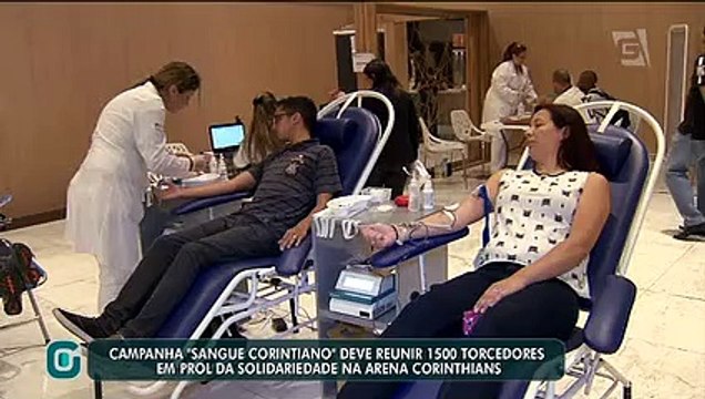 Timão promove campanha por doação de sangue