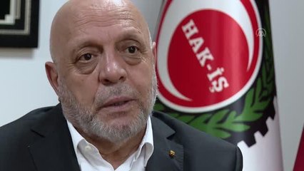 HAK-İŞ Genel Başkanı Arslan'dan asgari ücret ve EYT açıklaması (1)