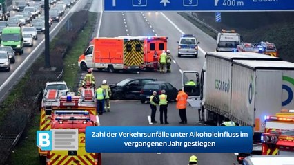 Zahl der Verkehrsunfälle unter Alkoholeinfluss im vergangenen Jahr gestiegen