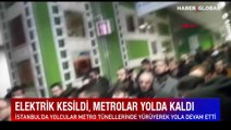 İstanbul'da metro hatlarında elektirik kesintisi: Seferler durdu