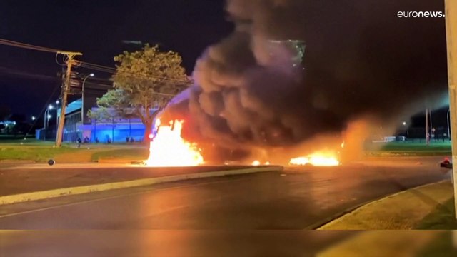 Supporters of outgoing Brazilian President Jair Bolsonaro clash with police in Brasilia