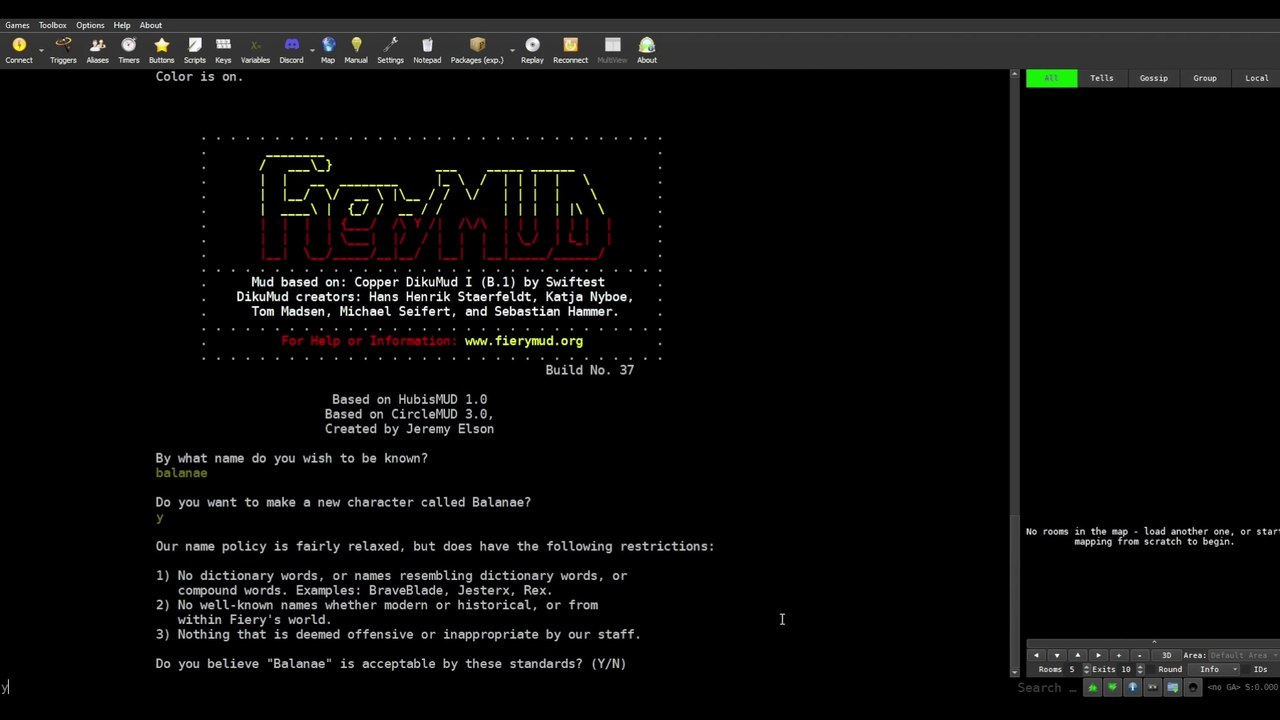 FieryMUD - Getting Started