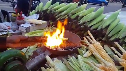 amazing fire popcornfry popcorn street food india