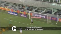 Assista aos gols de Santos e Coritiba na Vila Belmiro
