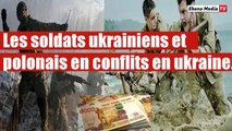 Les soldats ukrainiens et mercenaires polonais s`affrontent pour l`argent.