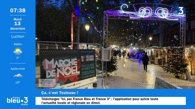 Marché de Noël de Toulouse Allée Jules Guesdes