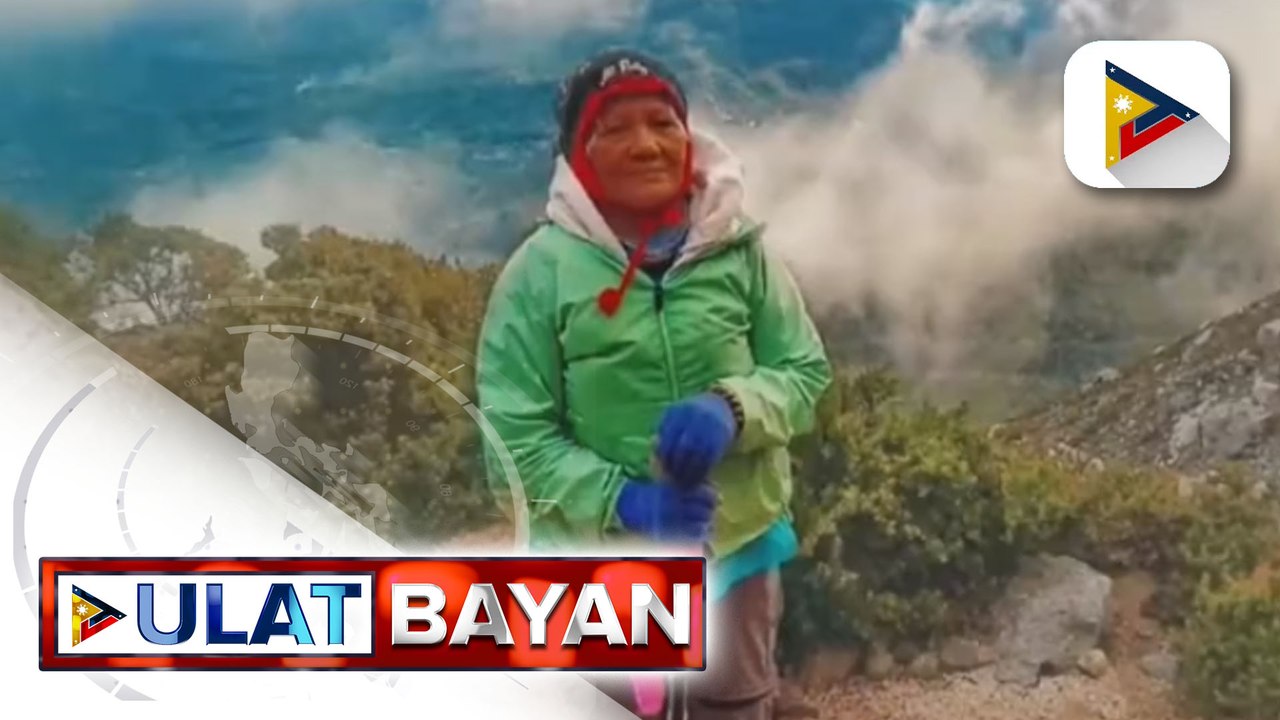 82-anyos na lola sa Cavite, nakaakyat ng Mt. Apo at kinilalang 'oldest female climber' sa Digos, Davao Del Sur