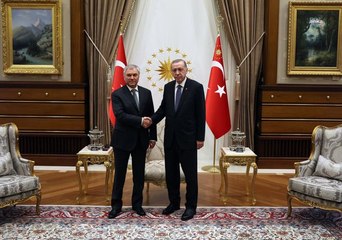 Cumhurbaşkanı Erdoğan, Rusya Devlet Duması Başkanı Volodin'i kabul etti