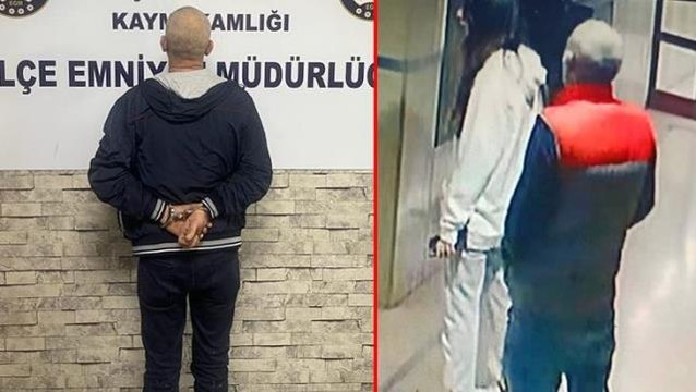 Asansörde 15 yaşındaki kızın boğazına bıçak dayayıp cinsel istismara kalkışan şahıs yakalandı