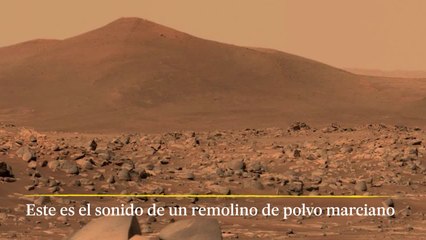 El sonido de un remolino de polvo marciano
