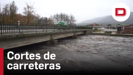 Cortes de carreteras y viviendas inundadas por la lluvia en Extremadura