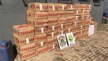 BPFRON e Polícia Federal apreendem cigarros contrabandeados em Guaíra