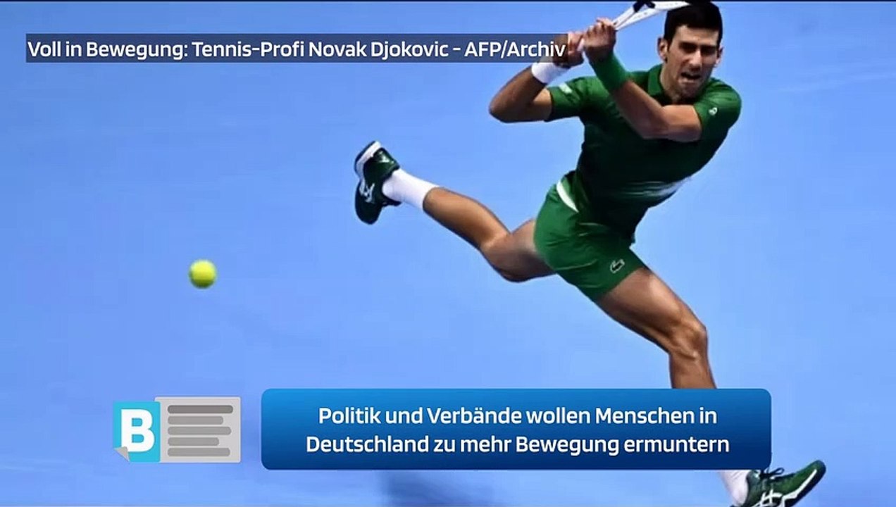Politik und Verbände wollen Menschen in Deutschland zu mehr Bewegung ermuntern