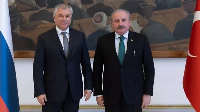 TBMM Başkanı Şentop, Rus mevkidaşı Volodin ile basın toplantısı düzenledi