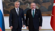 TBMM Başkanı Şentop, Rus mevkidaşı Volodin ile basın toplantısı düzenledi