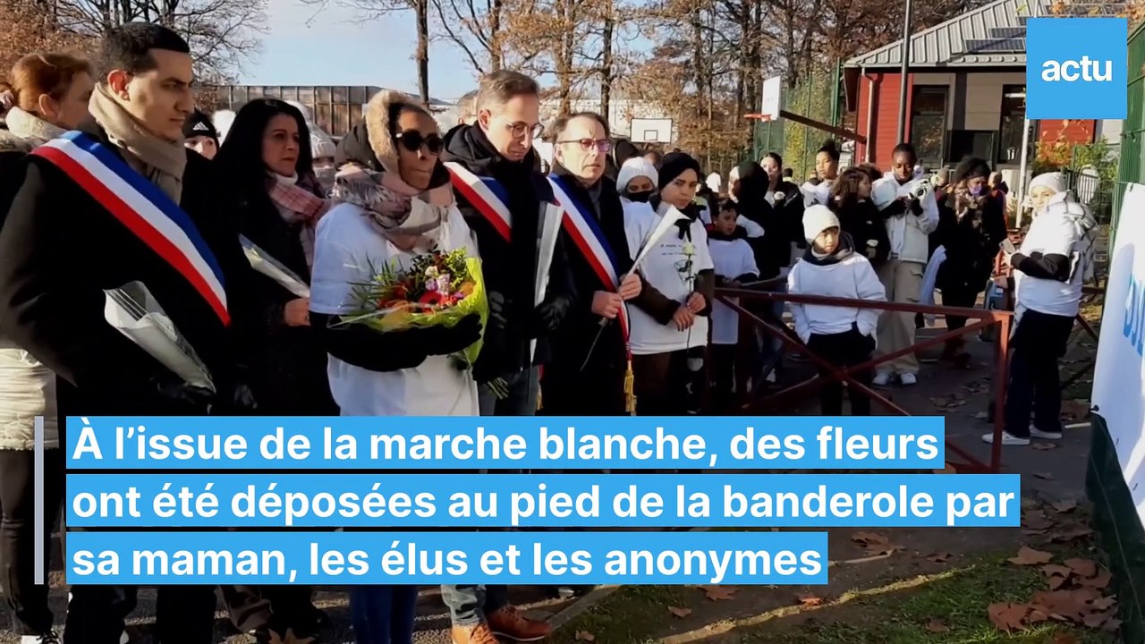 Marche blanche en hommage à Djibril entre Coignières et Maurepas
