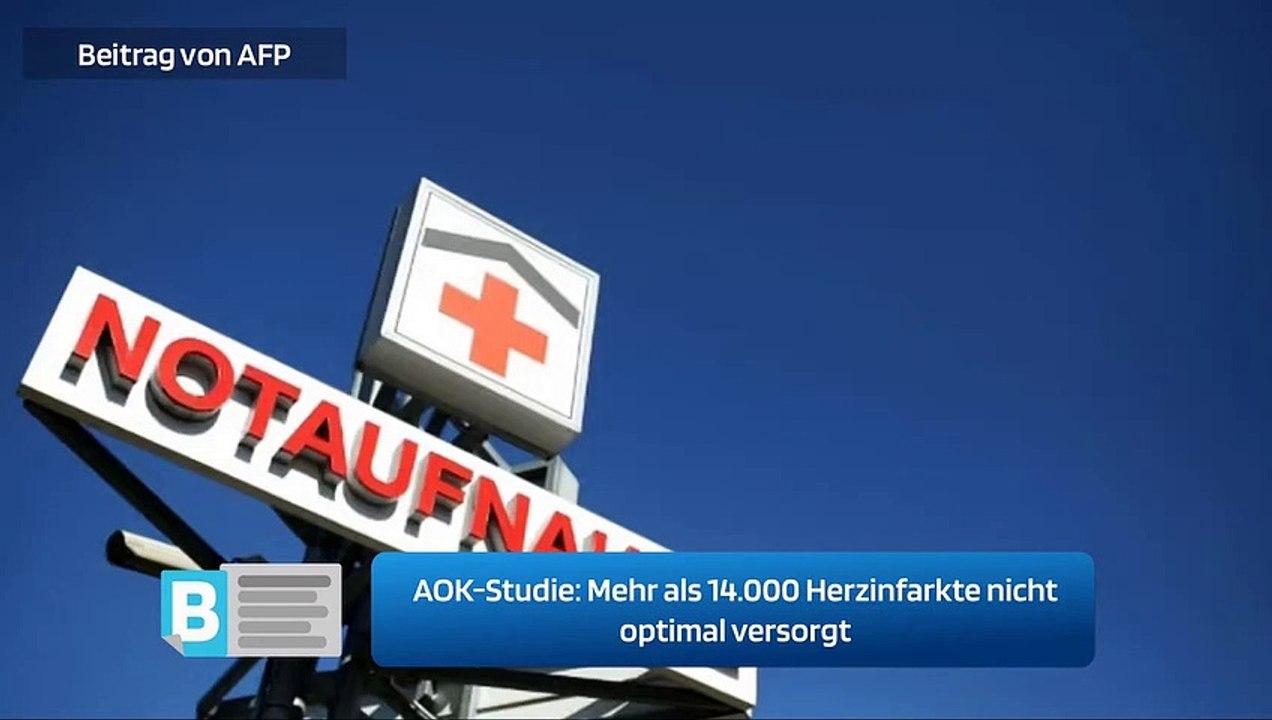 Mehr als 14.000 Herzinfarkte nicht optimal versorgt