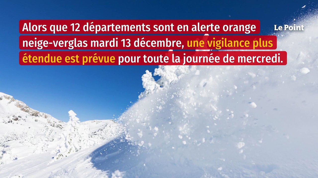 Météo : 28 départements en vigilance orange neige-verglas mercredi