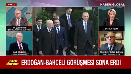 Erdoğan-Bahçeli görüşmesi sona erdi