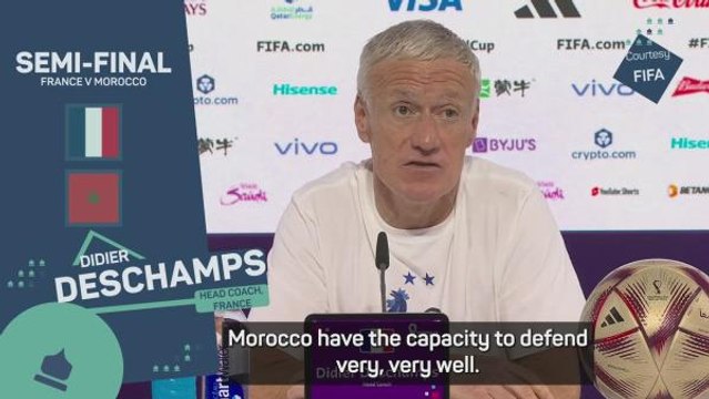 Deschamps wary of Morocco's heroic defence