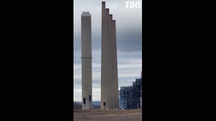 La démolition d'une centrale électrique tourne au drame