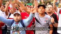 Após 7ª derrota seguida, torcida do São Paulo protesta no Morumbi