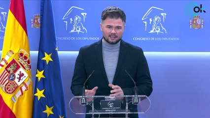 Rufián no puede ser más claro: "La reforma de la malversación está pensada para hechos futuros"