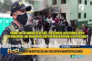 Apurímac: Confirman quinto fallecido durante violentas protestas en la región