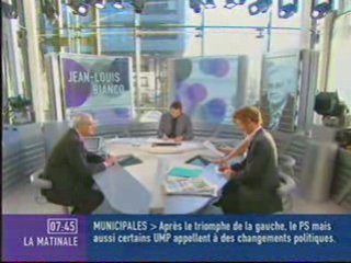 Interview politique - La matinale de Canal+