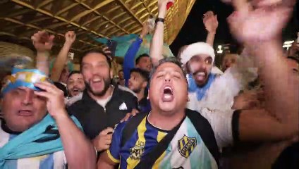 Sufrida victoria para hinchas de Argentina para clasificar a semifinales del Mundial