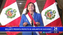 Dina Boluarte envía al Congreso PL de adelanto de elecciones generales para el 2024