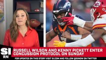 Russell Wilson, Kenny Pickett Enter Concussion Protocol