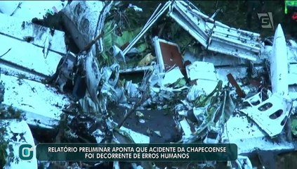 Relatório aponta erro humano como causa do acidente da Chape