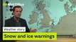 Met Office Snow and Ice Warnings Weather Story 13/12/22