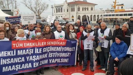 Emekliler sokağa inip eylem yaptı! 4 farklı talepleri var