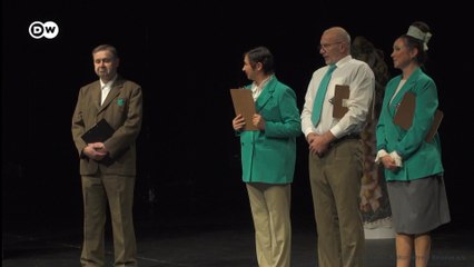 Што расказалі акторы з Беларусі на сцэне ў Нямеччыне