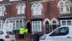 Detectives searching for a child's remains at a house on Clarence Road, Handsworth, in Birmingham after arresting a man and a woman