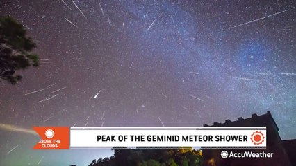 Shooting stars to rain down for the peak of the Geminids