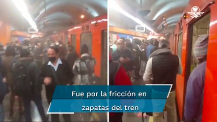 Download Video: “Huele a quemado”: Reportan humo en la estación Camarones de la Línea 7 del Metro CDMX